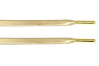 Gold Leather Laces - Gold Aglet - Leather Laces - LaceSpace