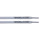 Grey - "SHOELACES" inspired by OFF-WHITE x Nike- Flat Laces - Flat Laces - LaceSpace
