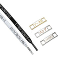Japanese Katakana Engraved Lace Lock Set - Custom Lace Lock/Dubrae - LaceSpace