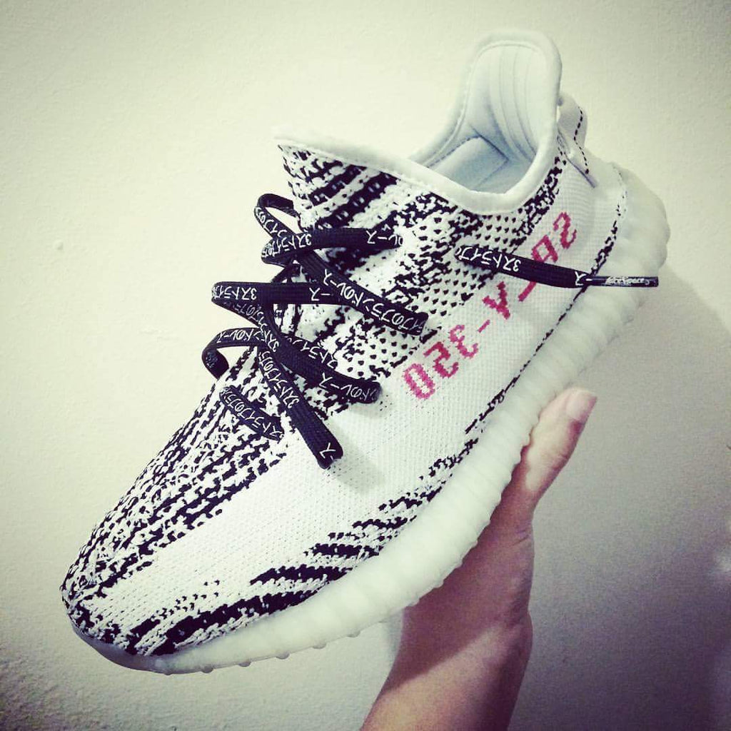 Japanese Katakana Black Lace Black shoelace adidas Boost Lace