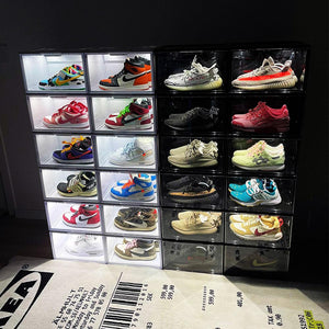 LED Light Up Sneaker Display Cases - Black - Sneaker Case - LaceSpace