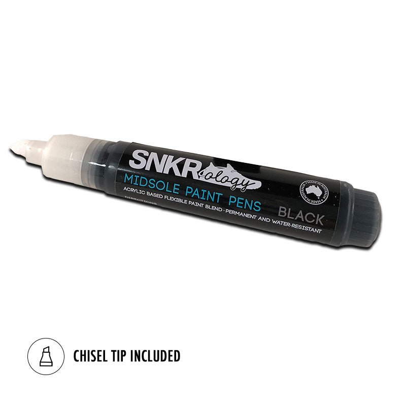 Midsole Paint Marker - Black | SNKROLOGY Made in Australia - Sneaker Paint - LaceSpace