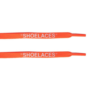 Orange - "SHOELACES" inspired by OFF-WHITE x Nike- Flat Laces - Flat Laces - LaceSpace