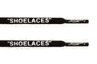 Oval - Black "SHOELACES" inspired by OFF-WHITE x Nike - Presto and Vapormax - Oval Laces - LaceSpace