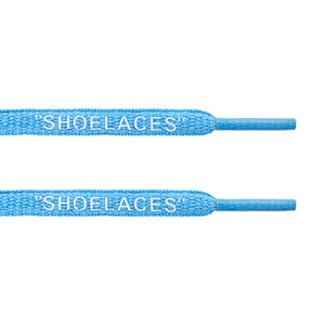 Oval - Blue "SHOELACES" inspired by OFF-WHITE x Nike - Blue - Presto and Vapormax - Oval Laces - LaceSpace
