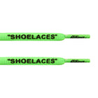 Oval - Green "SHOELACES" inspired by OFF-WHITE x Nike - Presto and Vapormax - Oval Laces - LaceSpace