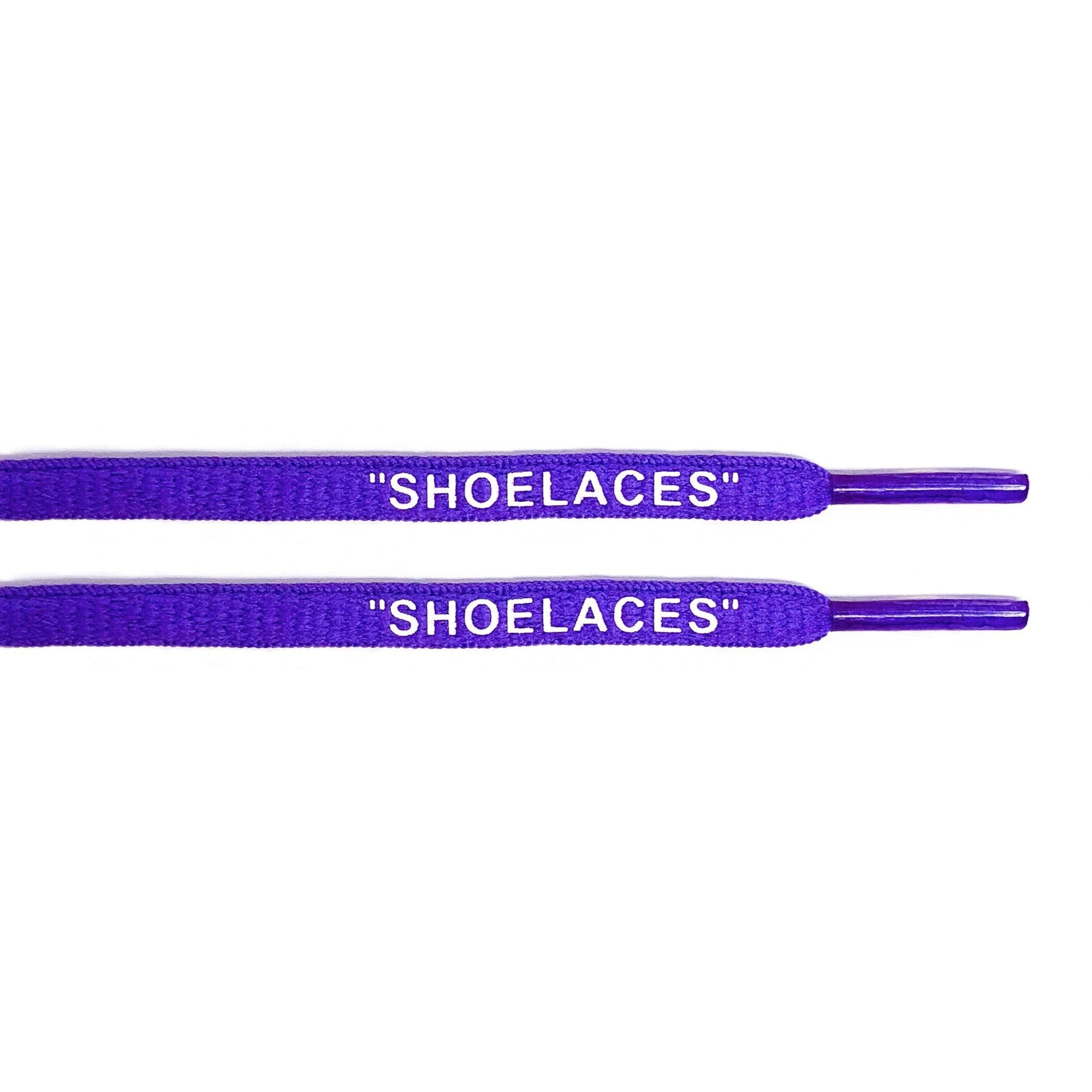 Oval - Purple "SHOELACES" inspired by OFF-WHITE x Nike - Purple - Presto and Vapormax - Oval Laces - LaceSpace