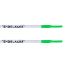Oval - "SHOELACES" inspired by OFF-WHITE x Nike - White w/ Green Tip - Air Max - Oval Laces - LaceSpace