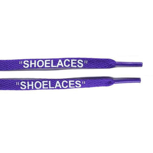 Purple - "SHOELACES" inspired by OFF-WHITE x Nike- Flat Laces - Flat Laces - LaceSpace
