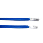Royal Blue Leather Laces - Silver Aglet - Leather Laces - LaceSpace