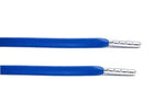 Royal Blue Leather Laces - Silver Aglet - Leather Laces - LaceSpace