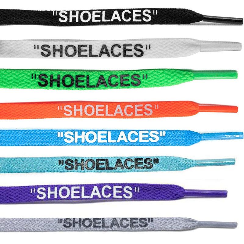 "SHOELACES" Off White Flat Lace Megapack - Flat Laces - LaceSpace