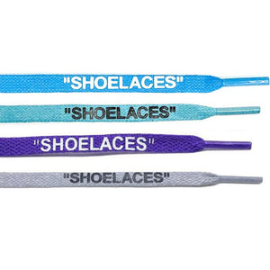 "SHOELACES" Off White Flat Lace New Pack - Flat Laces - LaceSpace