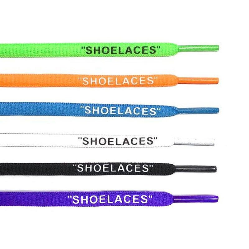"SHOELACES" Off White Oval Mega Value Pack - Flat Laces - LaceSpace