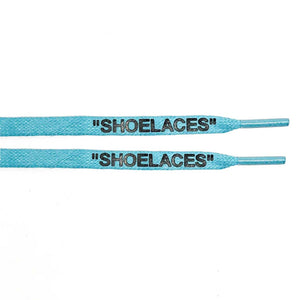 Teal - "SHOELACES" inspired by OFF-WHITE x Nike- Flat Laces - Flat Laces - LaceSpace