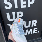 UV Reactive Flat Laces - Off White/Blue - Flat Laces - LaceSpace
