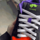 UV Reactive Flat Laces - White/Purple - Flat Laces - LaceSpace