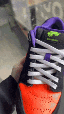 UV Reactive Flat Laces - White/Purple - Flat Laces - LaceSpace