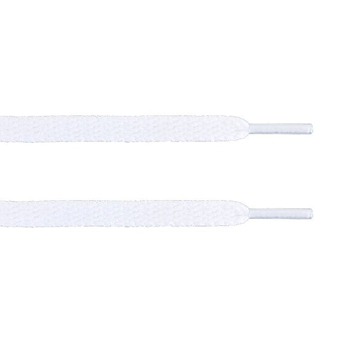 White Flat Laces - Essentials Collection - Flat Laces - LaceSpace