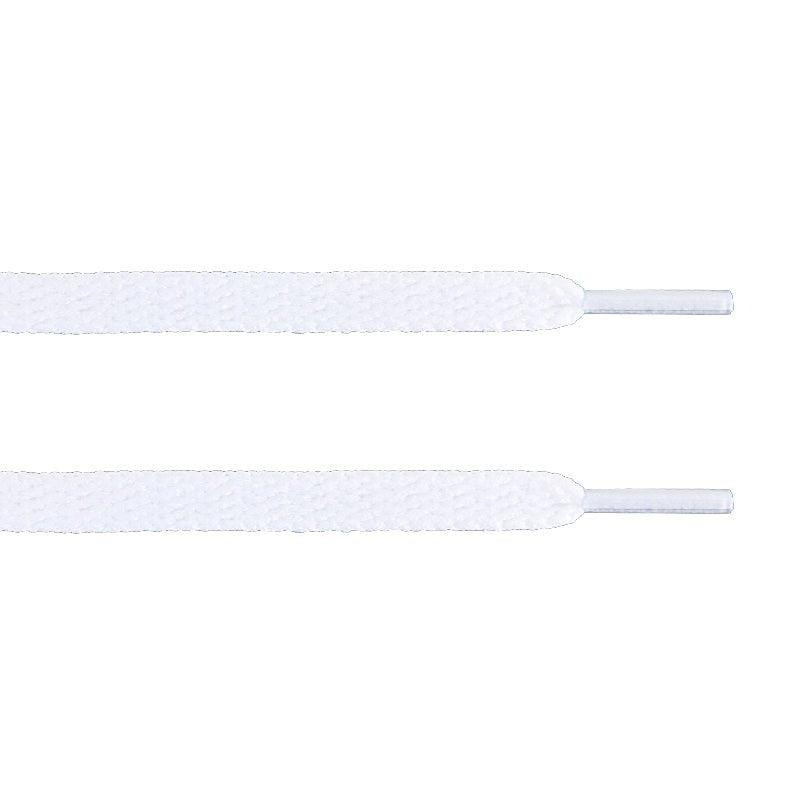 White Flat Laces - Essentials Collection - Flat Laces - LaceSpace