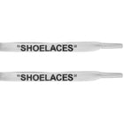 White - "SHOELACES" inspired by OFF-WHITE x Nike- Flat Laces - Flat Laces - LaceSpace