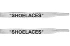 White - "SHOELACES" inspired by OFF-WHITE x Nike- Flat Laces - Flat Laces - LaceSpace