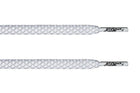 White/3M Reflective Classic Flat Lace - Flat Laces - LaceSpace