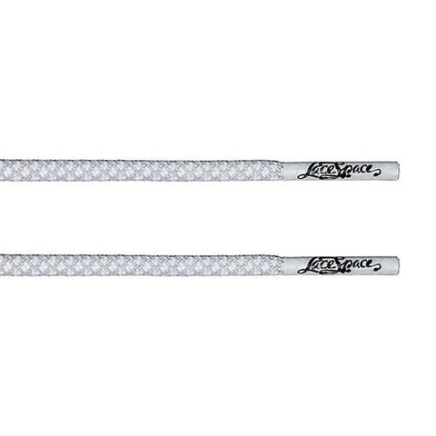 White/3M Reflective Classic Rope Lace - Rope Lace - LaceSpace