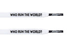 "Who Run The World?" White Flat Laces - Flat Laces - LaceSpace